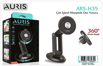 Auris H35 Metal Araç İçi Tel.Tutucu